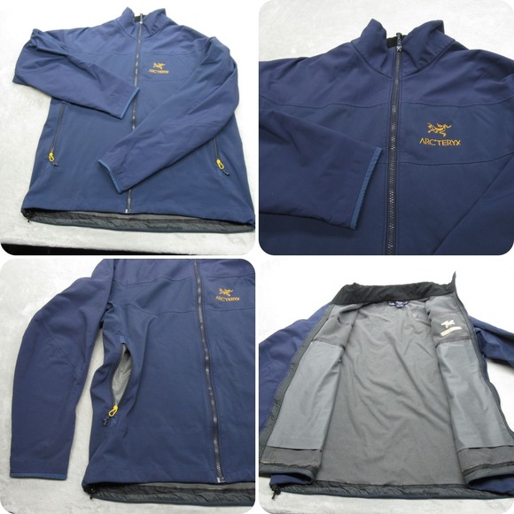 Arcteryx Gamma Jacket Men XL Blue Softshell Full Zip Lightweight Water Resistant - Picture 1 of 13